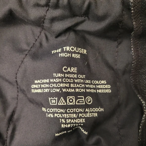 Denim High Rise Trouser with Flare Leg, Ann Taylor Sz 0 - Picture 8 of 10